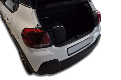 Citroën C3 Hatchback 2016+ Reistassen Set 3-delig Kofferbak Trunk Auto Op Maat Gemaakt Car Bags