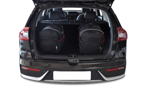 Kia Niro 2016+ Reistassen Set 3-delig Kofferbak Trunk Weekendtassen Auto Op Maat Gemaakt Car Bags