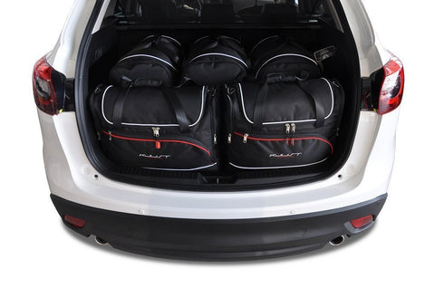 Mazda CX-5 2011-2017 Reistassen Set 5-delig Kofferbak Weekendtassen Auto Op Maat Gemaakt Car Bags