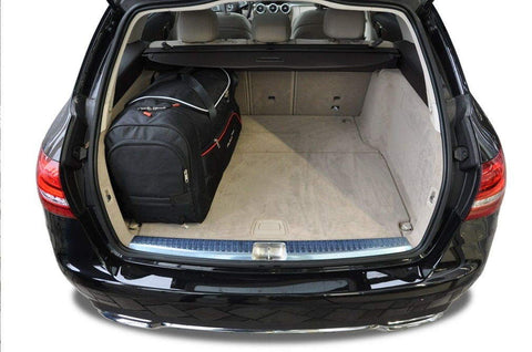 Mercedes-Benz C-Klasse Estate Combi 2014+ Reistassen Set 4-delig Kofferbak Op Maat Gemaakt Car Bags