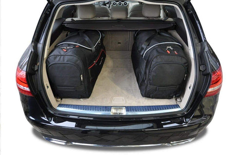 Mercedes-Benz C-Klasse Estate Combi 2014+ Reistassen Set 4-delig Kofferbak Op Maat Gemaakt Car Bags