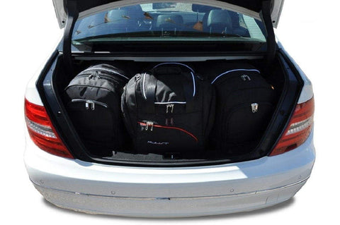 Mercedes-Benz C-Klasse Limousine 2006-2014 Reistassen Set 4-delig Kofferbak Weekendtassen Car Bags