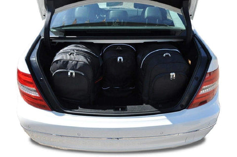 Mercedes-Benz C-Klasse Limousine 2006-2014 Reistassen Set 4-delig Kofferbak Weekendtassen Car Bags