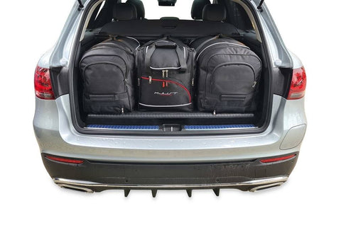 4-delige op maat gemaakte Reistassen Set voor MERCEDES-BENZ GLC PHEV 2019-2022, met 2 weekendtassen/trolleys, 1 sporttas en 1 handbagagetas, voor 30% meer bagageruimte en zorgeloos reizen. 