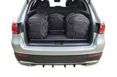 4-delige op maat gemaakte Reistassen Set voor MERCEDES-BENZ GLC PHEV 2019-2022, met 2 weekendtassen/trolleys, 1 sporttas en 1 handbagagetas, voor 30% meer bagageruimte en zorgeloos reizen. 