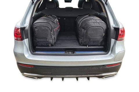 4-delige op maat gemaakte Reistassen Set voor MERCEDES-BENZ GLC PHEV 2019-2022, met 2 weekendtassen/trolleys, 1 sporttas en 1 handbagagetas, voor 30% meer bagageruimte en zorgeloos reizen. 
