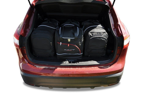 Nissan Qashqai 2007-2013 Reistassen Set 4-delig Kofferbak Trunk Weekendtassen Auto Op Maat Gemaakt