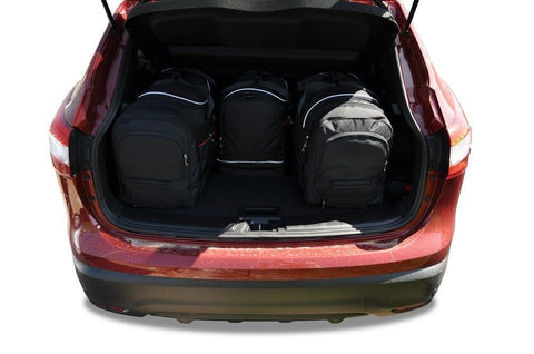 Nissan Qashqai 2007-2013 Reistassen Set 4-delig Kofferbak Trunk Weekendtassen Auto Op Maat Gemaakt