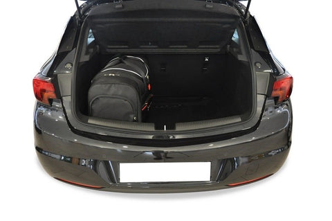Opel Astra Hatchback 2015+ Reistassen Set 4-delig Kofferbak Weekendtassen Op Maat Gemaakt Car Bags