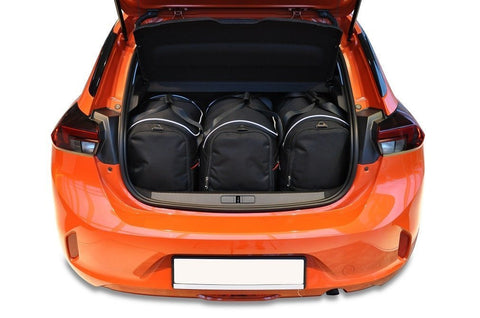 Opel Corsa 2019+ Reistassen Set 3-delig Kofferbak Trunk Weekendtassen Auto Op Maat Gemaakt Car Bags