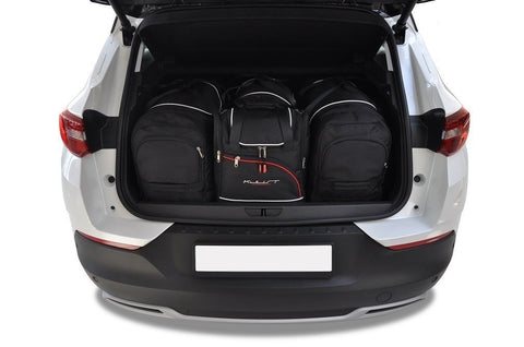 Opel Grandland X 2017+ Reistassen Set 4-delig Kofferbak Weekendtassen Auto Op Maat Gemaakt Car Bags