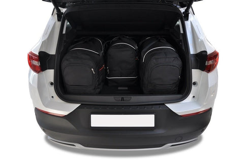 Opel Grandland X 2017+ Reistassen Set 4-delig Kofferbak Weekendtassen Auto Op Maat Gemaakt Car Bags