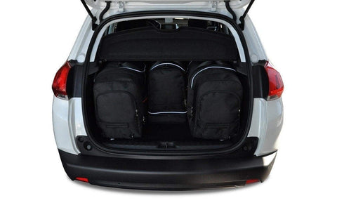 Peugeot 2008 2013-2019 Reistassen Set 4-delig Kofferbak Weekendtassen Auto Op Maat Gemaakt Car Bags