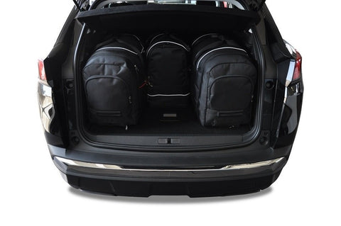 Peugeot 3008 Hybrid PHEV 2019+ Reistassen Set 4-delig Kofferbak Trunk Weekendtassen Auto Car Bags