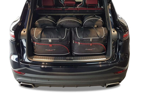 Porsche Cayenne 2017+ Reistassen Set 5-delig Kofferbak Weekendtassen Auto Op Maat Gemaakt Car Bags