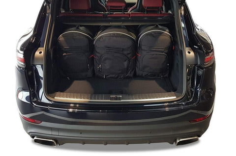 Porsche Cayenne 2017+ Reistassen Set 5-delig Kofferbak Weekendtassen Auto Op Maat Gemaakt Car Bags