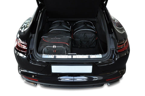 Porsche Panamera E-Hybrid 2016+ Reistassen Set 4-delig Kofferbak Trunk Weekendtassen Auto Car Bags