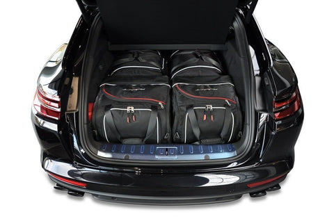 Porsche Panamera ST 2017+ Reistassen Set 4-delig Trunk Weekendtassen Auto Op Maat Gemaakt Car Bags