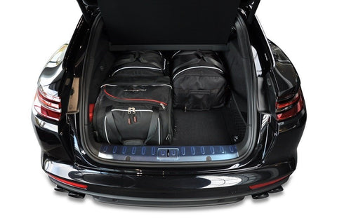 Porsche Panamera ST 2017+ Reistassen Set 4-delig Trunk Weekendtassen Auto Op Maat Gemaakt Car Bags