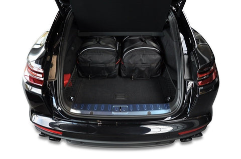 Porsche Panamera ST 2017+ Reistassen Set 4-delig Trunk Weekendtassen Auto Op Maat Gemaakt Car Bags