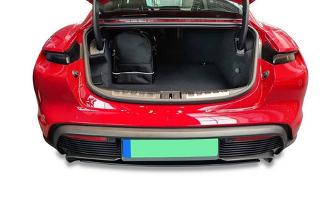 Porsche Taycan 2019+ Reistassen Set 5-delig Kofferbak Weekendtassen Auto Op Maat Gemaakt Car Bags