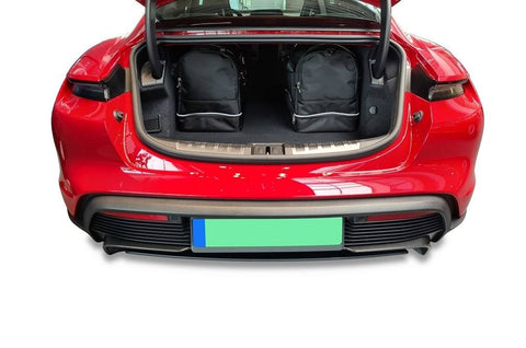 Porsche Taycan 2019+ Reistassen Set 5-delig Kofferbak Weekendtassen Auto Op Maat Gemaakt Car Bags