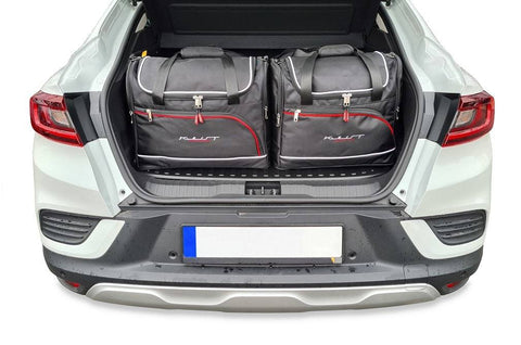 Perfect passende 4-delige Reistassen Set voor RENAULT ARKANA HYBRID 2021+ met 30% meer bagageruimte, gratis verzending & 3 jaar garantie.