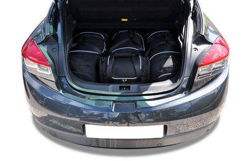 Renault Mégane Coupé 2008-2016 Reistassen Set 4-delig Kofferbak Trunk Weekendtassen Auto Car Bags