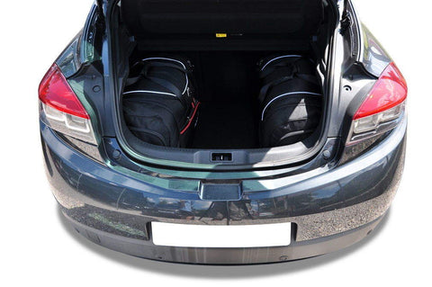 Renault Mégane Coupé 2008-2016 Reistassen Set 4-delig Kofferbak Trunk Weekendtassen Auto Car Bags