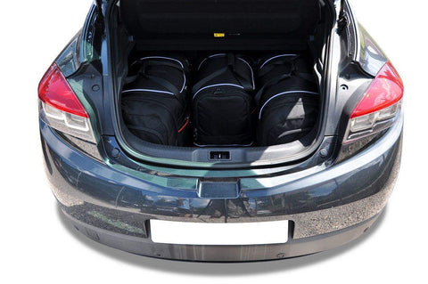 Renault Mégane Coupé 2008-2016 Reistassen Set 4-delig Kofferbak Trunk Weekendtassen Auto Car Bags