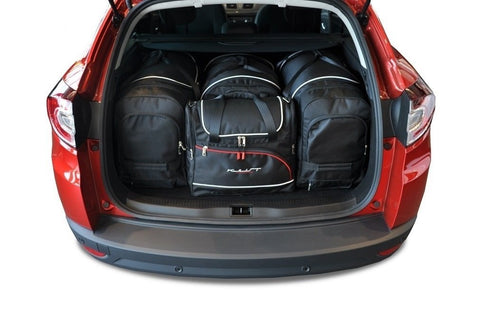 Renault Mégane Grandtour 2009-2016 Reistassen Set 4-delig Kofferbak Weekendtassen Auto Car Bags