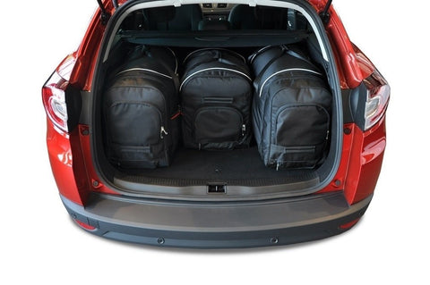 Renault Mégane Grandtour 2009-2016 Reistassen Set 4-delig Kofferbak Weekendtassen Auto Car Bags