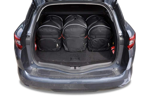 Renault Mégane Grandtour 2016+ Reistassen Set 5-delig Kofferbak Trunk Weekendtassen Auto Car Bags