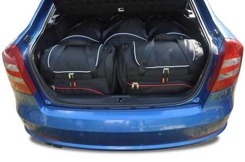 Skoda Octavia Hatchback 2004-2013 Reistassen Set 5-delig Kofferbak Trunk Weekendtassen Auto Car Bag