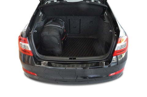 Skoda Octavia Liftback 2013-2020 Reistassen Set 5-delig Kofferbak Trunk Weekendtassen Auto Car Bags