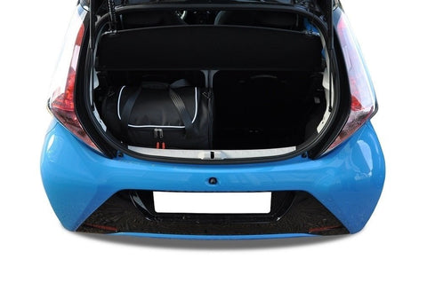 Toyota Aygo 2014+ Reistassen Set 2-delig Kofferbak Trunk Weekendtassen Auto Op Maat Gemaakt Car Bag