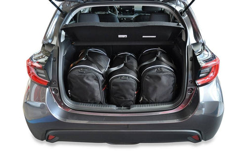 Toyota Yaris Hatchback Hybrid 2019+ Reistassen Set 3-delig Kofferbak Weekendtassen Auto Car Bags