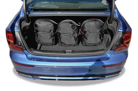 Volvo S60 2018+ Reistassen Set 5-delig Kofferbak Trunk Weekendtassen Auto Op Maat Gemaakt Car Bags