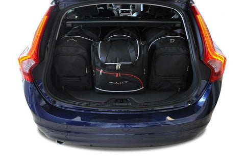 Volvo V60 2010-2018 Reistassen Set 4-delig Kofferbak Weekendtassen Auto Op Maat Gemaakt Car Bags