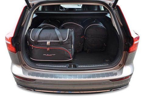 Volvo V60 2018+ Reistassen Set 5-delig Kofferbak Trunk Weekendtassen Auto Op Maat Gemaakt Car Bags