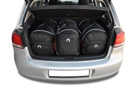 Volkswagen Golf Hatchback 2008-2012 Reistassen Set 3-delig VW Kofferbak Weekendtassen Auto Car Bags