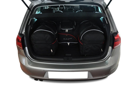 Volkswagen Golf Hatchback 2012-2020 Reistassen Set 4-delig VW Kofferbak Weekendtassen Auto Car Bags