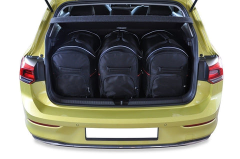 Volkswagen Golf Hatchback 2019+ Reistassen Set 3-delig VW Kofferbak Auto Op Maat Gemaakt Car Bags