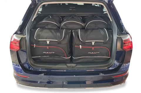 Volkswagen Golf Variant 2020+ Reistassen Set 5-delig VW Kofferbak Auto Op Maat Gemaakt Car Bags