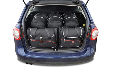 Volkswagen Passat Variant 2005-2010 Reistassen Set 5-delig Kofferbak Auto Op Maat Gemaakt Car Bags