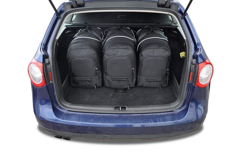 Volkswagen Passat Variant 2005-2010 Reistassen Set 5-delig Kofferbak Auto Op Maat Gemaakt Car Bags