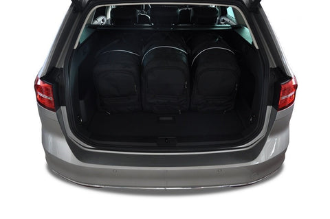 Volkswagen Passat Variant 2014+ Reistassen Set 5-delig VW Kofferbak Auto Op Maat Gemaakt Car Bags