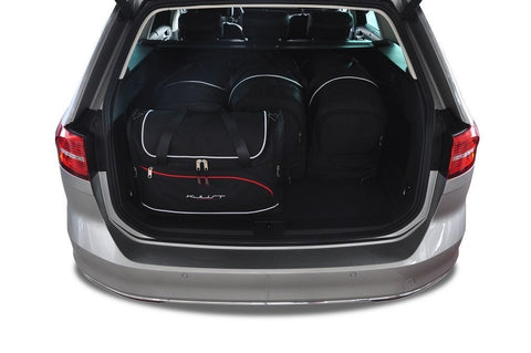 Volkswagen Passat Variant 2014+ Reistassen Set 5-delig VW Kofferbak Auto Op Maat Gemaakt Car Bags