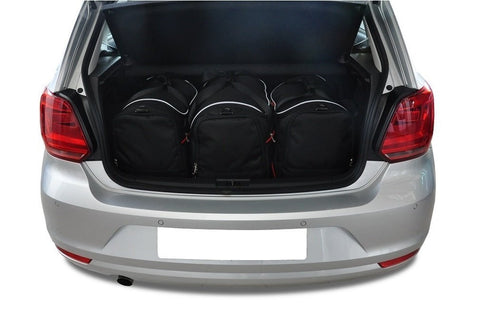 Volkswagen Polo 2009-2017 Reistassen Set 3-delig VW Kofferbak Trunk Weekendtassen Auto Car Bags