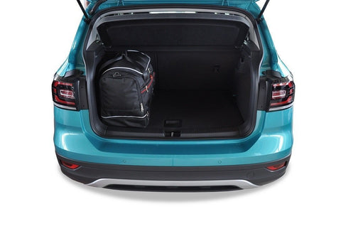 Volkswagen T-Cross 2018+ Reistassen Set 3-delig VW Kofferbak Trunk Auto Op Maat Gemaakt Car Bags